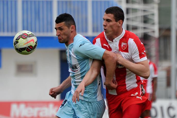 Fudbaler Darko Lazić u dresu Crvene zvezde