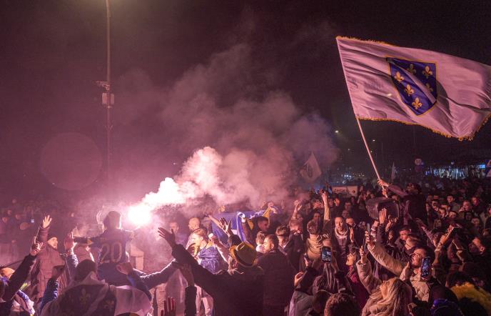 Sarajevo, doček fudbalera BIH