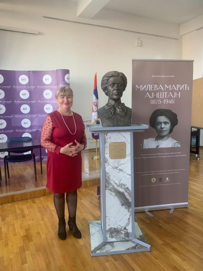 Akademik profesor Svetlana Matić - Izložba Heroina života Mileva Marić Ajnštajn