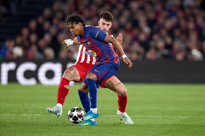 Lamin Jamal na meču Barselona - Atletiko Madrid