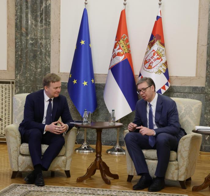 Aleksandar Vučić i Peter Sorensen