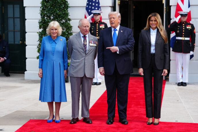 Kralj Čarls, Donald Tramp, Melanija Tramp, kraljica Kamila