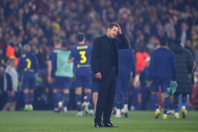 Dijego Simeone na meču Arsenal - Atletiko Madrid