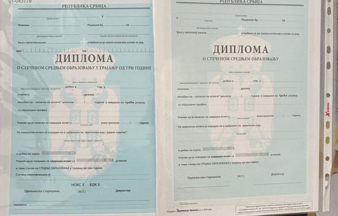hapšenje Novi Pazar Lažne diplome.jpg