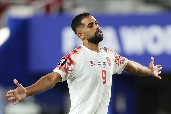 Ali Olvan daje gol na meču Austrija - Jordan