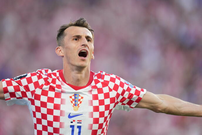 Ante Budimir u dresu reprezentacije Hrvatske na meču protiv Paname