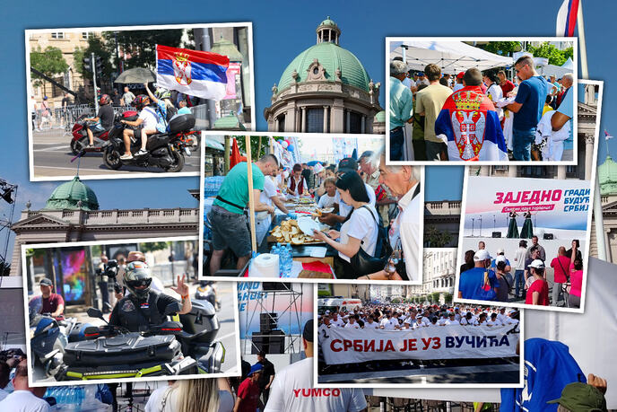 skup 27. juna Srbija jedna porodica Srbija pobeđuje