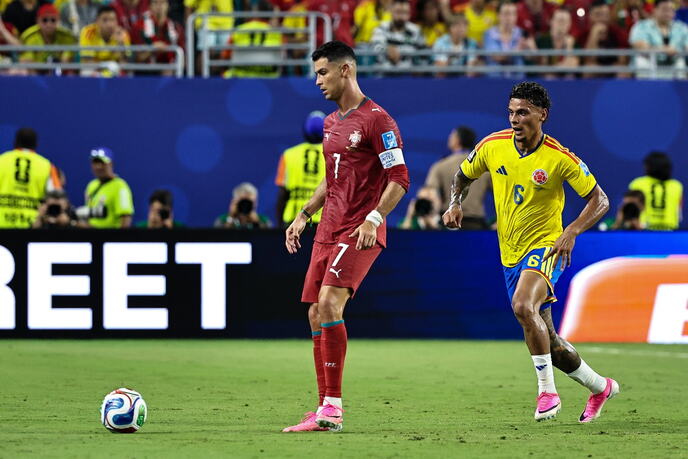 Kristijano Ronaldo na meču Kolumbija - Portugal