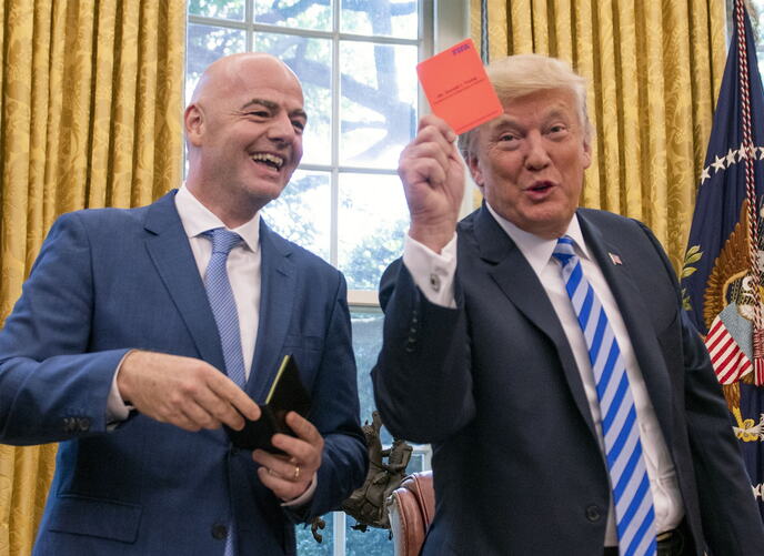 Mundijal 2026, Donald Tramp, Đani Infantino, crveni karton