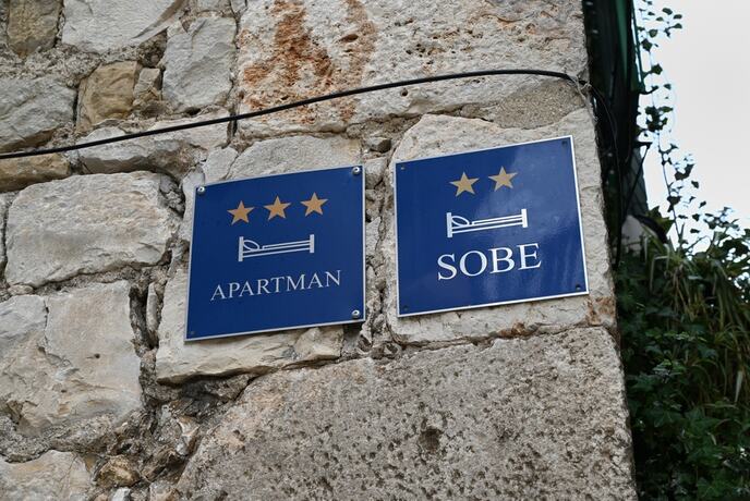 sobe, apartman, Hrvatska