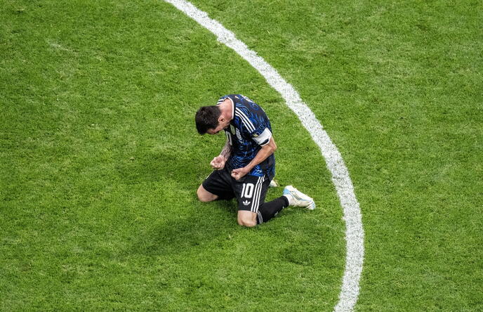 Lionel Mesi na meču Engleska - Argentina
