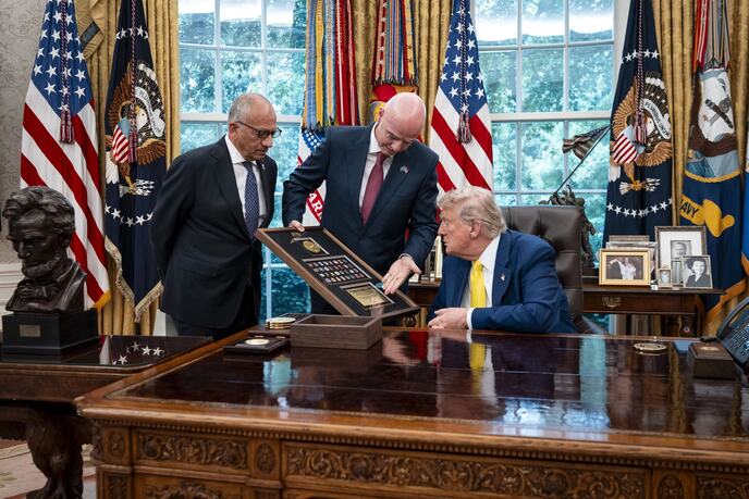 Karlos Kordeiro, Đani Infantino i Donald Tramp