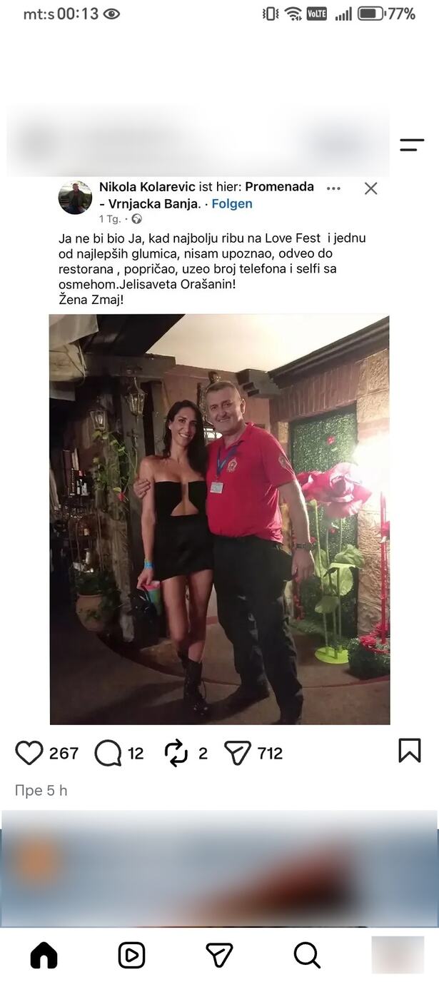 Muškarac iz obezbeđenja objavio je fotografiju sa Jelisavetom Orašanin (1).jpg