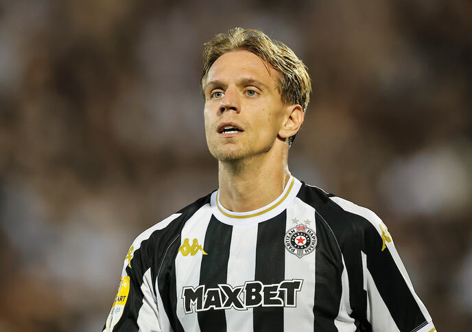 Nikola Čumić na meču Partizan - Hetafe
