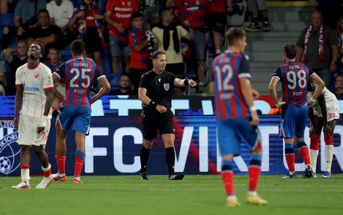 Dani Makeli na meču Viktorija Plzenj - Crvena zvezda
