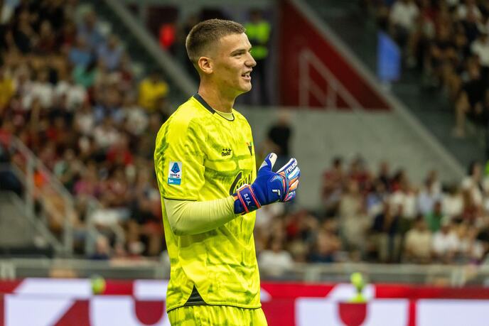 Filip Stanković na meču Milan - Venecija