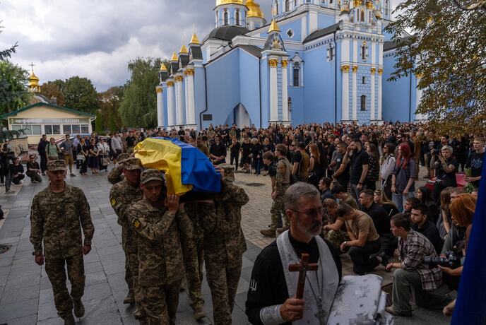 Sahrana ukrajisnkog vojnika Danila Smirnova