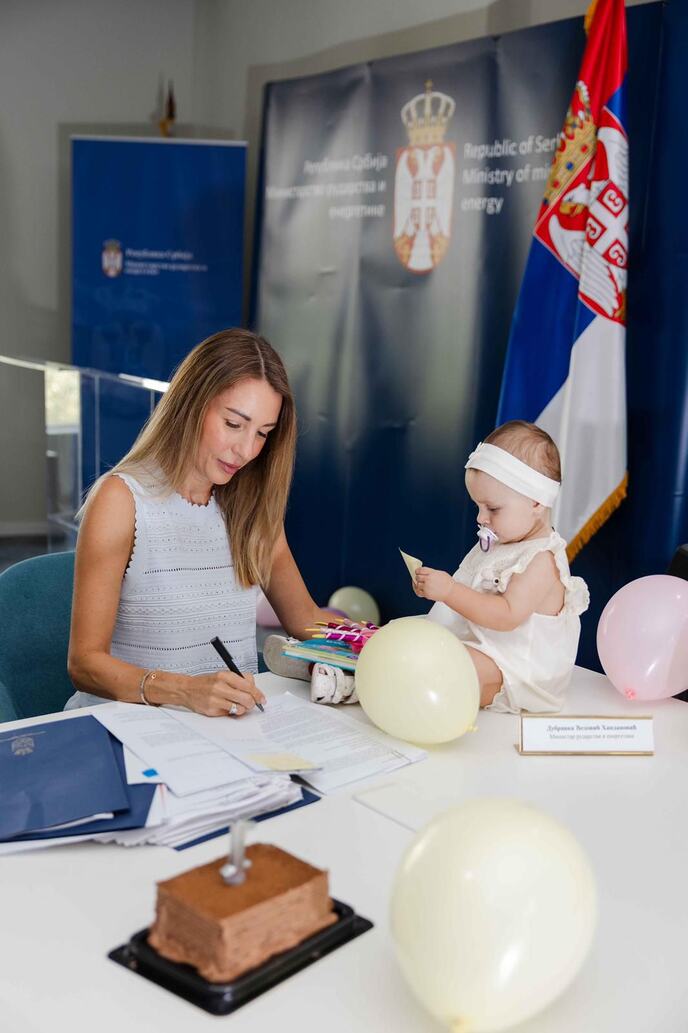 Dubravka Đedović Handanović s ćerkom Anom