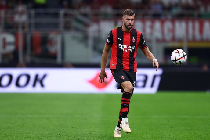 Strahinja Pavlović na utakmici Milan - Leće