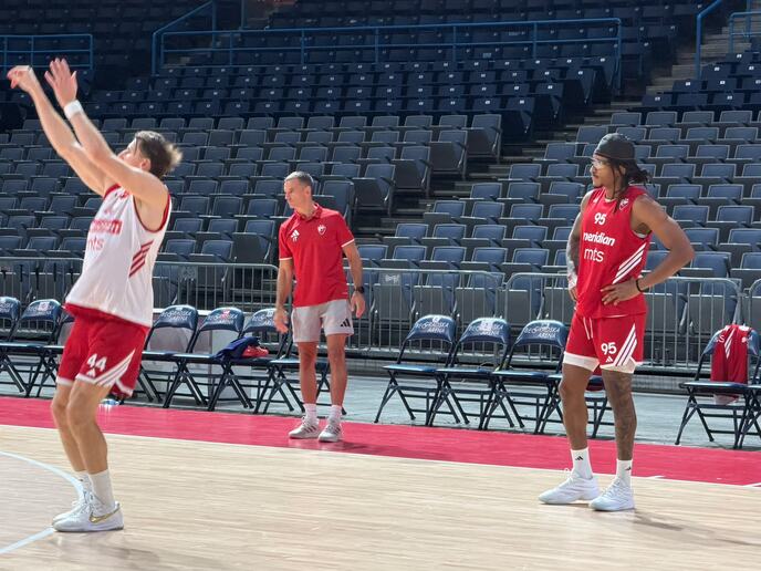 Trening Crvene zvezde pred Žalgiris