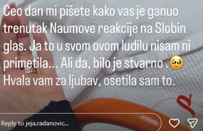 Jelena Radanović se oglasila iz bolnice