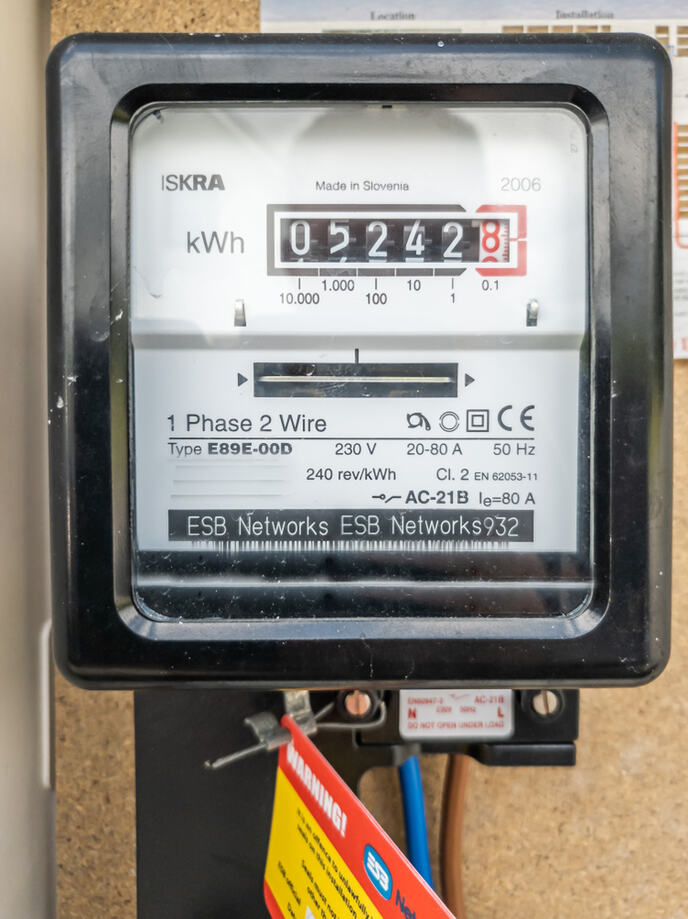 monofazno brojilo za struju, potrošnja električne energine