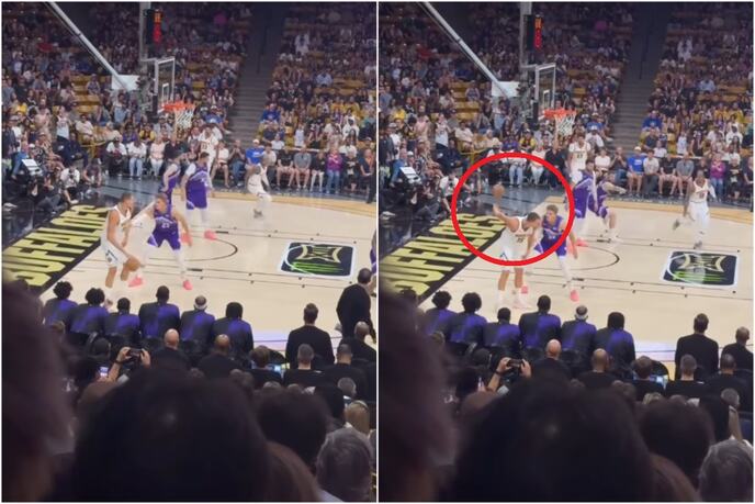 Nikola Jokić, asistencija iza leđa bez gledanja