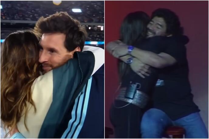 Lionel Mesi i Dijego Maradona