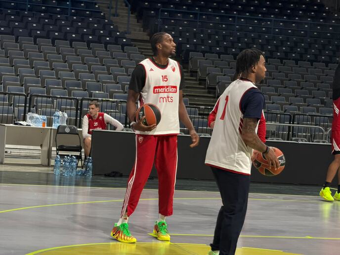 Trening Crvene zvezde pred Večiti derbi