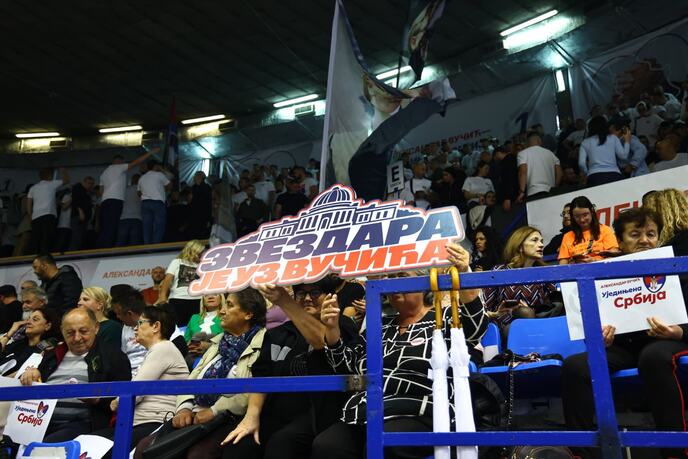Hala sportova Novi Beograd Ujedinjena Srbija SNS skup