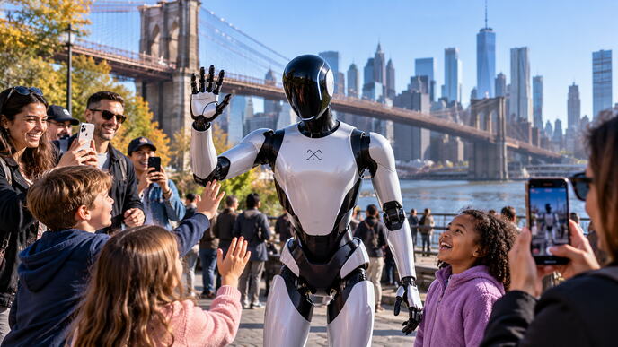 Robot Greeting at the Waterfront.png